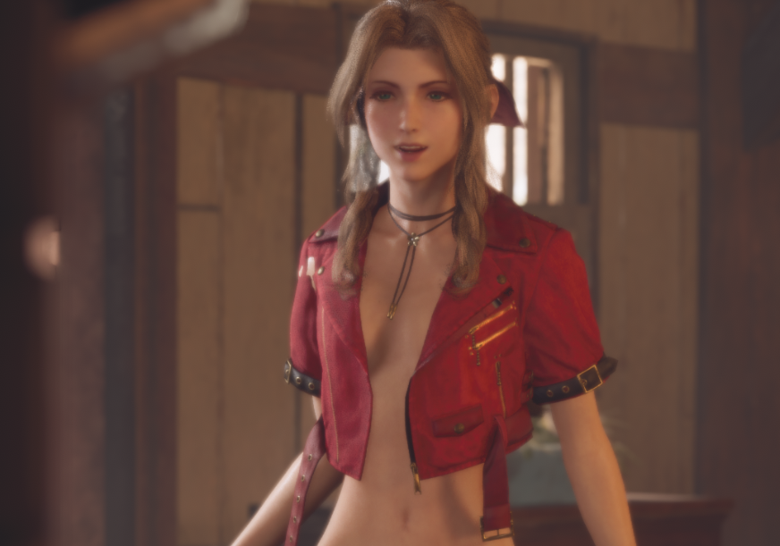 最终幻想7:重制版爱丽丝只穿着夹克外套MOD1