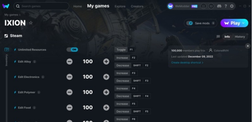 伊克西翁IXION三十六项修改器1