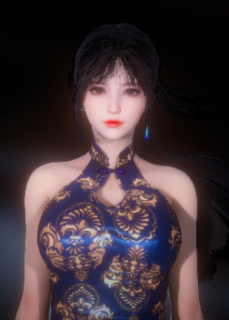 AI少女性感旗袍黑发御姐MOD1