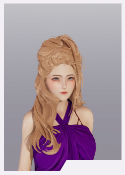 AI少女棕发紫衣优雅美姬MOD1