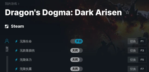 龙之信条黑暗觉醒二十项修改器1