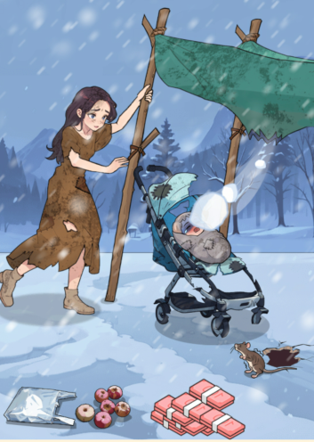 抖音脑力侦探冬日避雪帮助一家人避雪怎么过