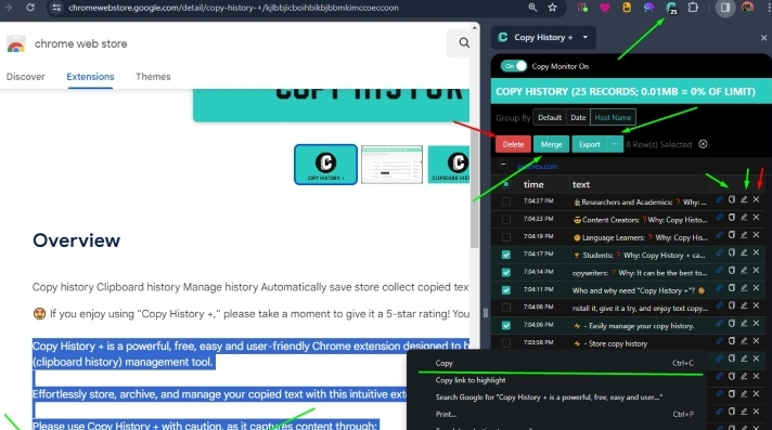 复制历史 +(浏览器剪贴板管理插件)1