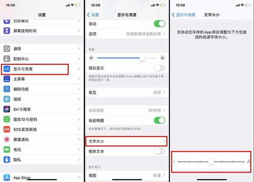 如何在iphone6中把字体调大