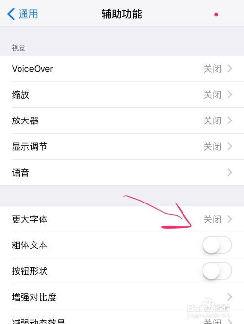 苹果手机如何调整字体大小