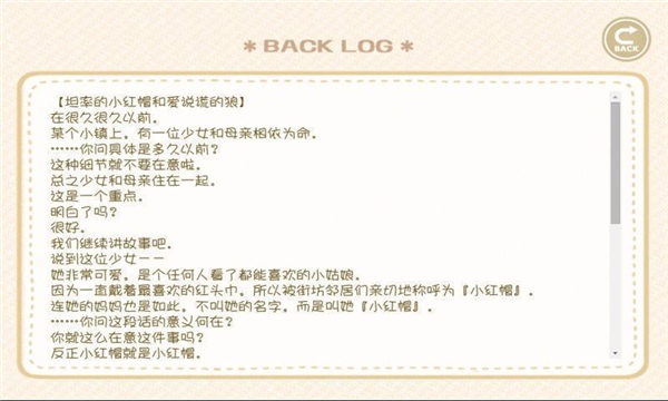 坦率的小红帽和爱撒谎的狼先生先行服