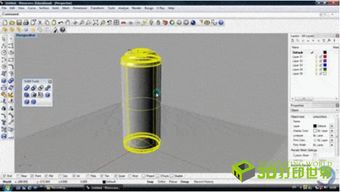 C4D如何把圆柱体做成伞形模型