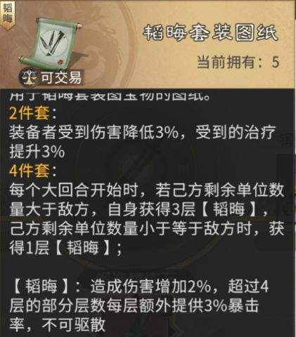三国：天下归心S3赛季韬晦套装效果解析