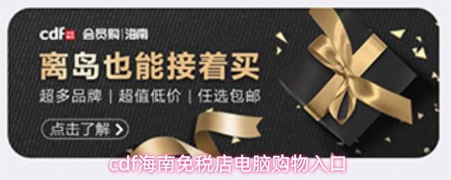 cdf海南免税店电脑购物入口