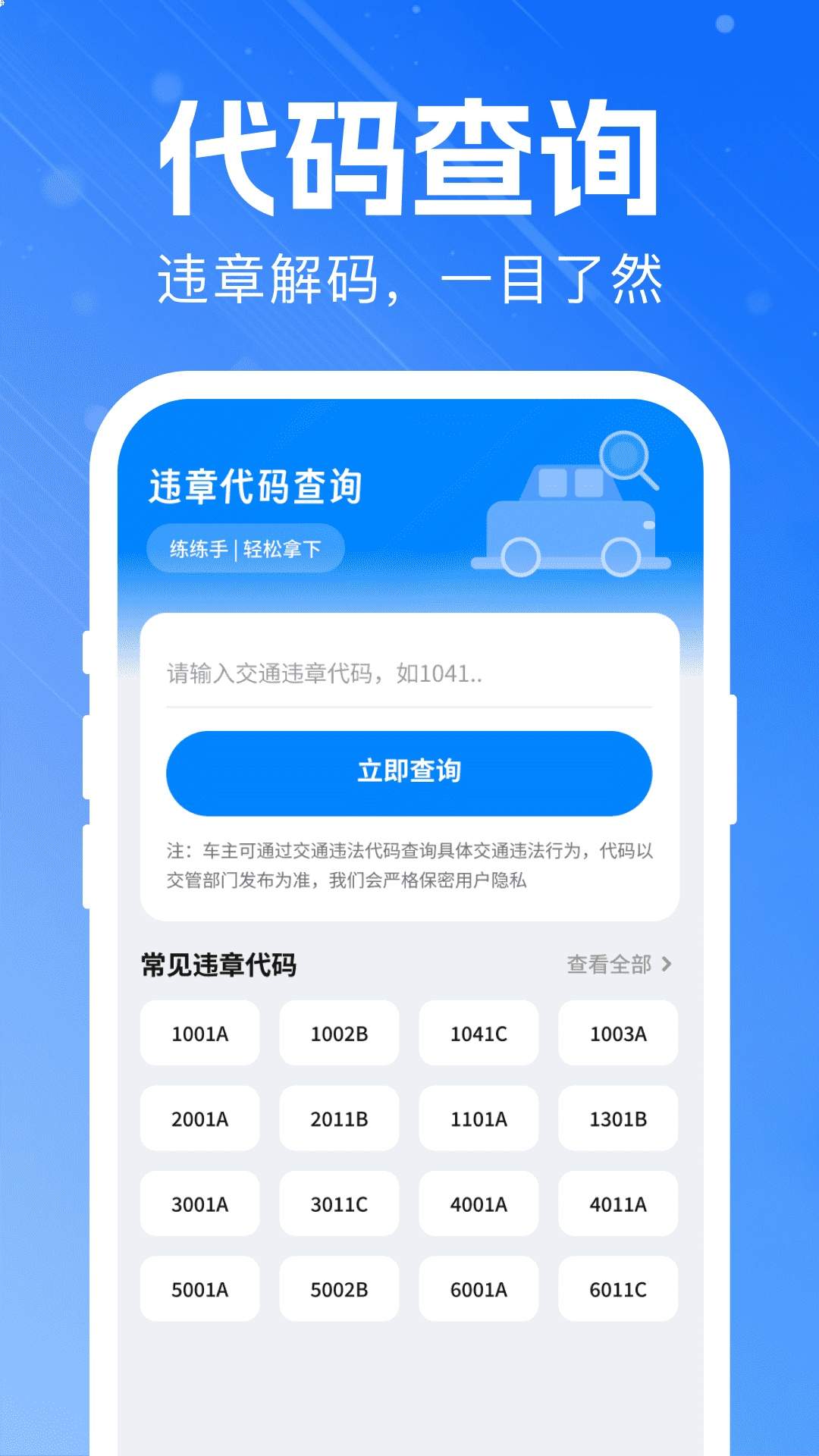 违章交通代码指南老版本