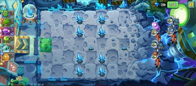 植物大战僵尸2月球基地第5关普通难度攻略