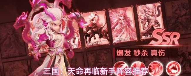 三国：天命再临新手阵容推荐