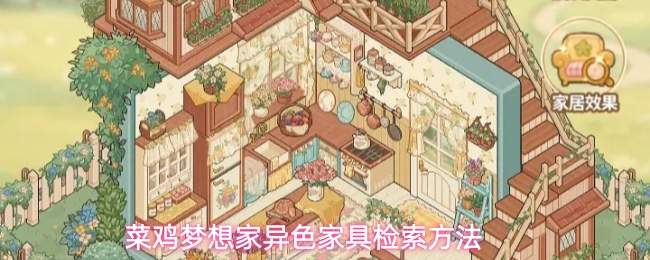 菜鸡梦想家异色家具检索方法