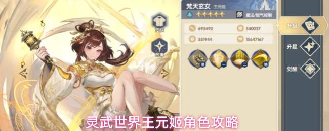 灵武世界王元姬角色攻略