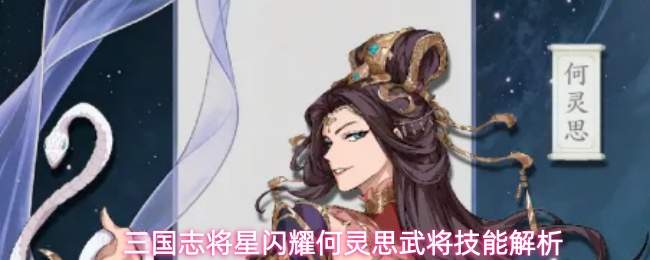 三国志将星闪耀何灵思武将技能解析