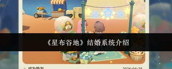 《星布谷地》结婚系统介绍