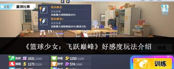 《篮球少女:飞跃巅峰》好感度玩法介绍