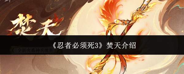 《忍者必须死3》焚天介绍