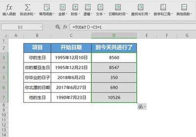 Excel怎么计算两个日期之间相隔天数