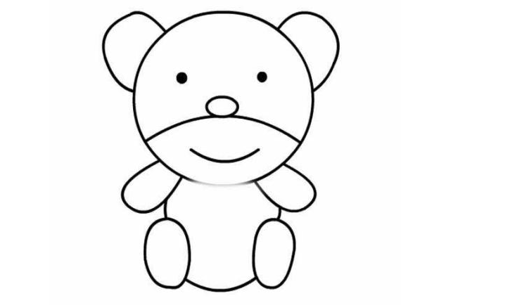 QQ画图红包熊图案如何绘制？熊图案绘制方法图文一览
