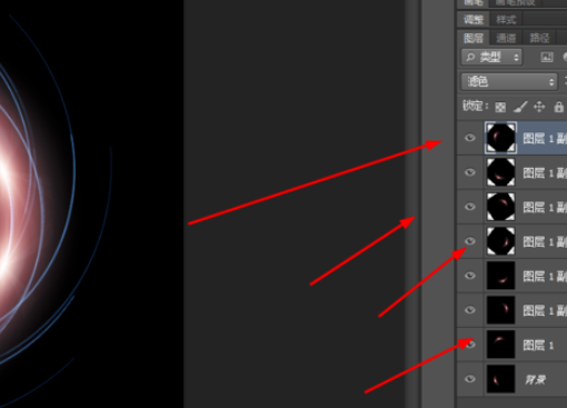 Adobe Photoshop如何制作螺线特效？绘制螺线特效教程分享