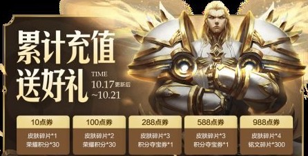 王者荣耀累计充值活动怎么样？充值福利详情一览