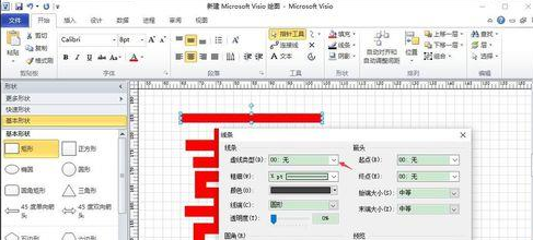 Microsoft Office Visio如何制作红色双喜喜庆窗花？绘制红色双喜喜庆窗花教程分享