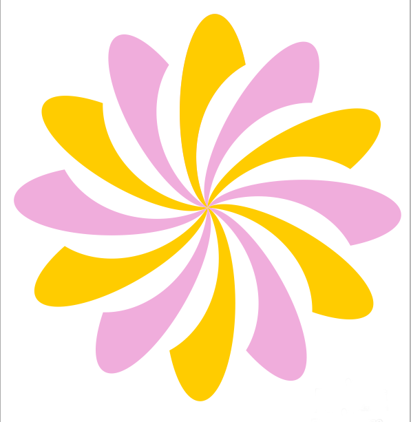 CorelDraw X4怎么设计彩色旋转花朵图标？制作彩色旋转花朵图标教程分享