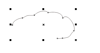 CorelDraw X4怎么绘制简笔画云朵？制作简笔画云朵方法图文一览