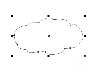 CorelDraw X4怎么绘制简笔画云朵？制作简笔画云朵方法图文一览