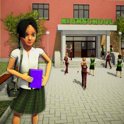 虚拟高中女生生活模拟器游戏