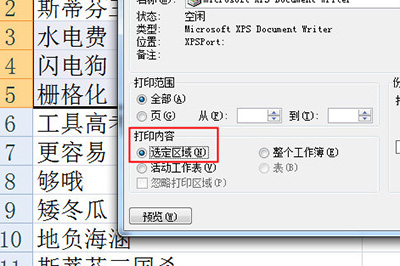 Excel怎么打印选定区域？
