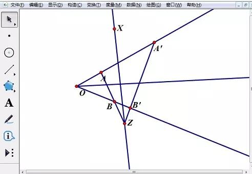 几何画板怎么制作德萨格构图？