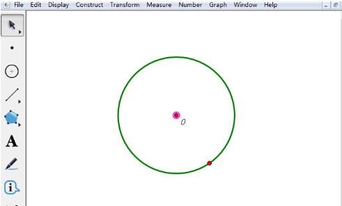 几何画板怎么制作圆的内接三角形？