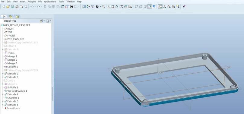 proe产品肉厚分析的步骤
