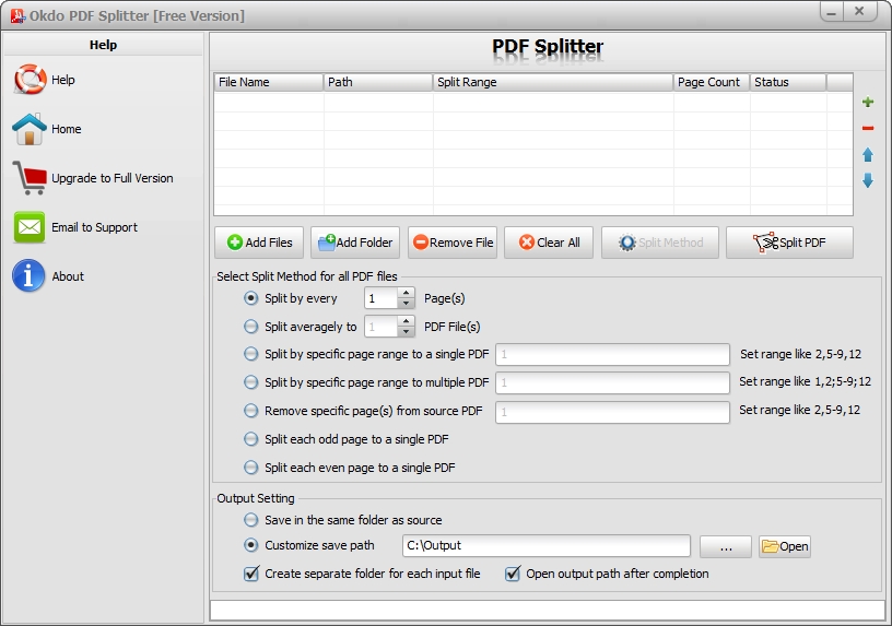 PDF分割软件Okdo pdf Splitter0