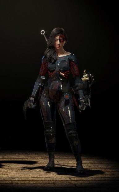 怪物猎人世界冰原紧身金属装甲MOD1