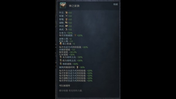 十字军之王3神之家族弱化版MOD1