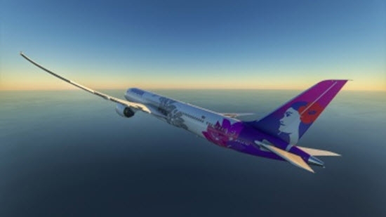 微软飞行模拟夏威夷航空配色MOD0
