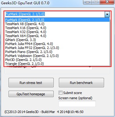 GpuTest(显卡测试工具)0
