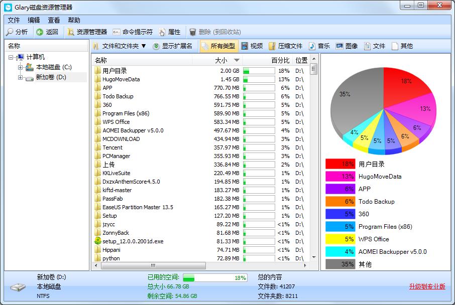 磁盘资源管理器Glary Disk Explorer1