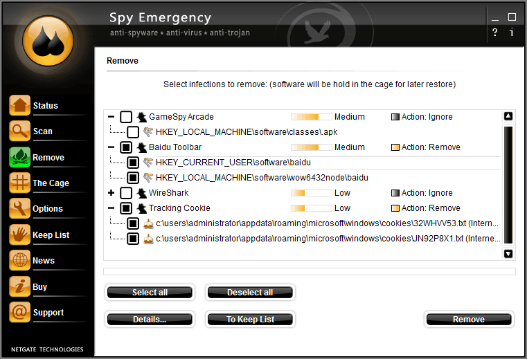 NETGATE Spy Emergency1