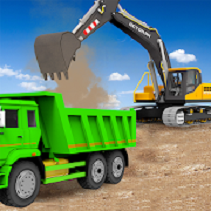砂挖掘机卡车驾驶拯救模拟器