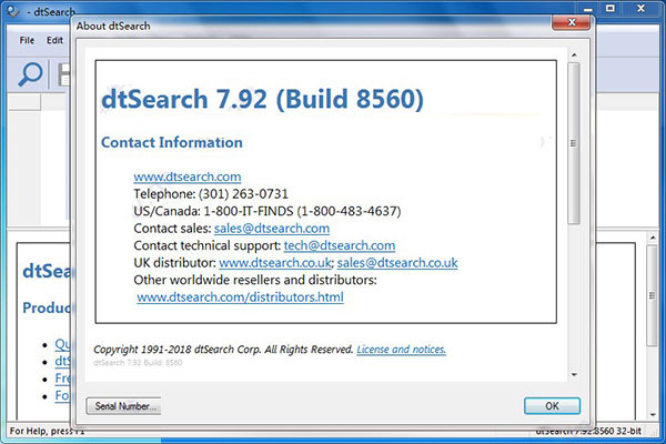 DtSearch Desktop(文本搜索工具)1