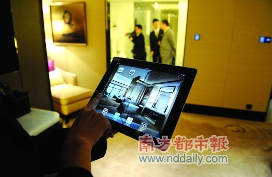 奢侈：我国内地酒店iPad2成遥控器