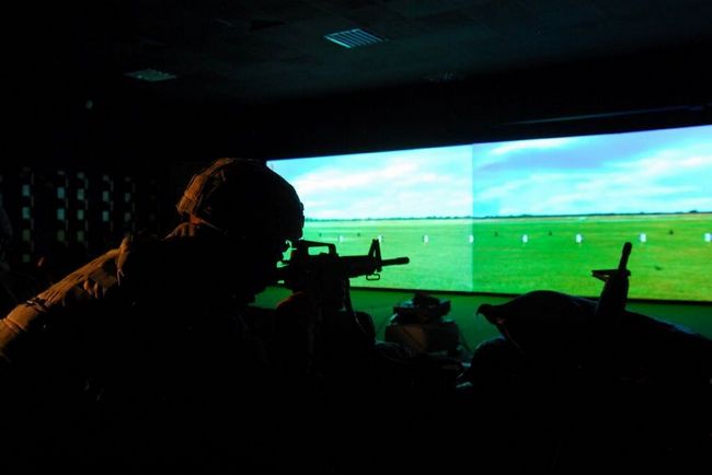 美军的训练虚拟现实技术如同游戏画面