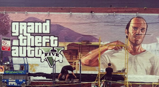 《GTA5》美国巨幅户外广告  霸气十足