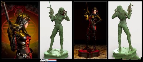 《特种部队》性感美艳“男爵夫人”模型 直逼真人