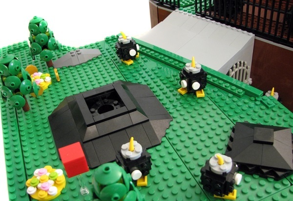 还记得这关吗？乐高还原超级马里奥64炸弹王国场景