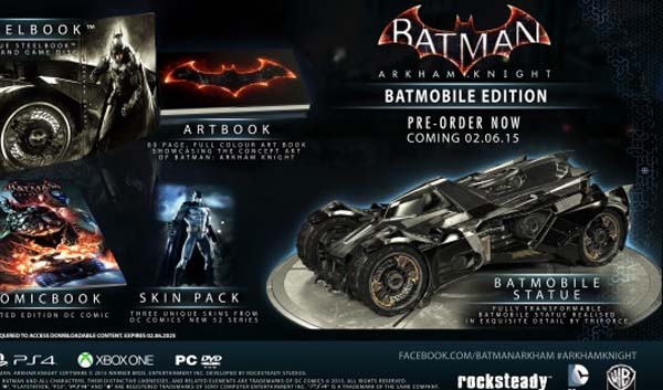 蝙蝠侠:阿甘骑士发售日期公布 明年6月2日与你见面